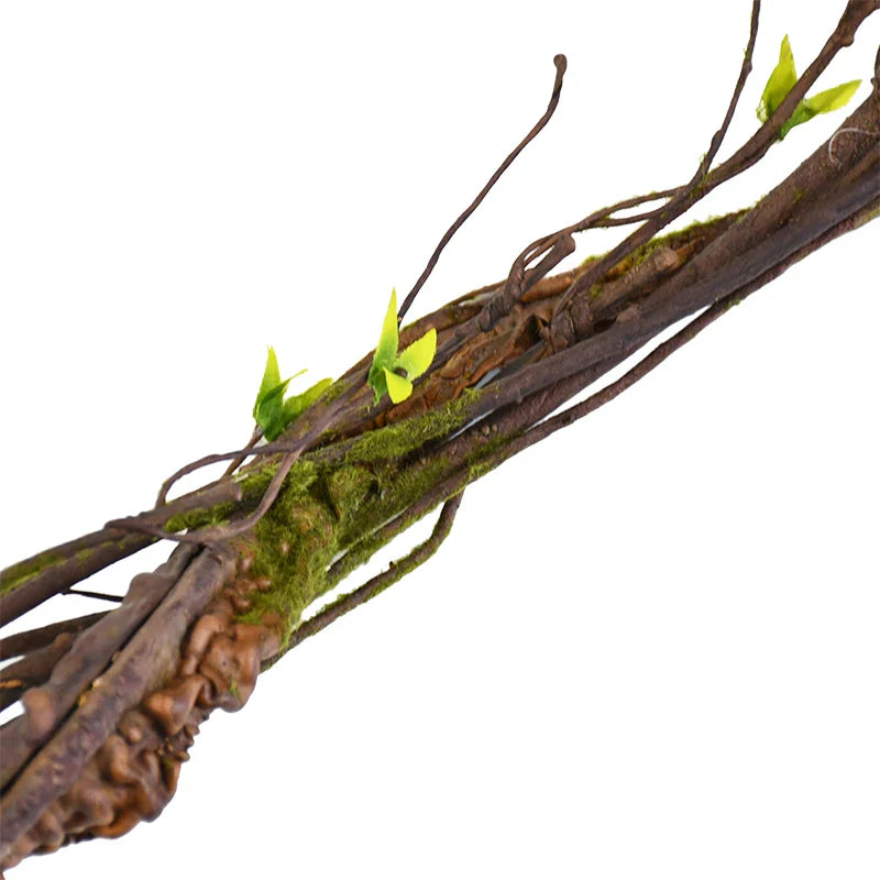 Rynx 180cm Flexible artificial tree rattan vine branch with leaves DIY wreath plant for home garden wedding wall decoration