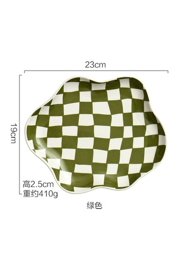 Lisslune | Ceramic chessboard plate