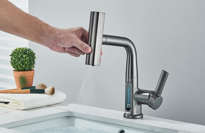 Lisslune | LUXOR - Modern digital washbasin tap