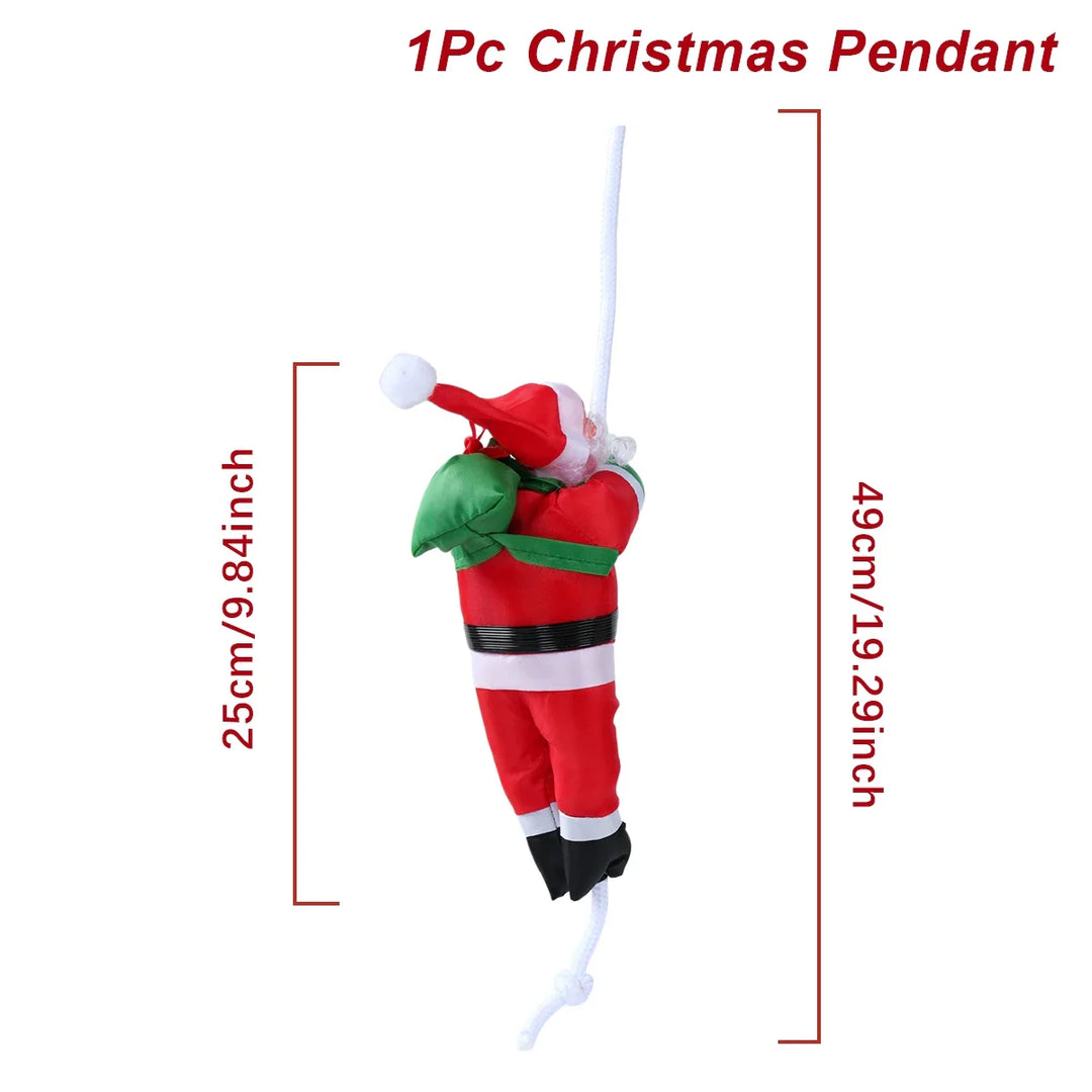 Rynx Santa Claus Climbing Ladder Pendant Merry Christmas Decoration for Home 2024 Navidad Christmas Tree Ornament 2025 New Year Gift