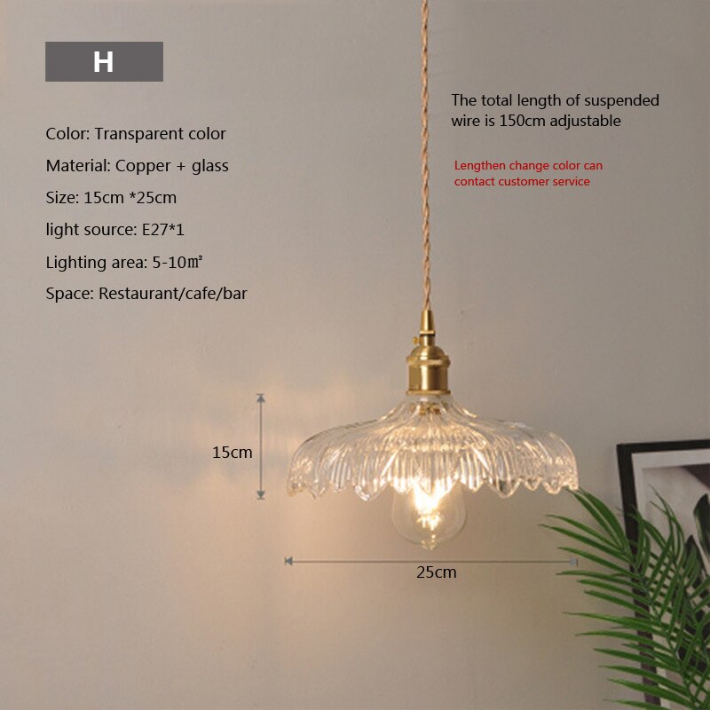 Lisslune | Nordic Brilliance Transparent Glass Pendant Lamp