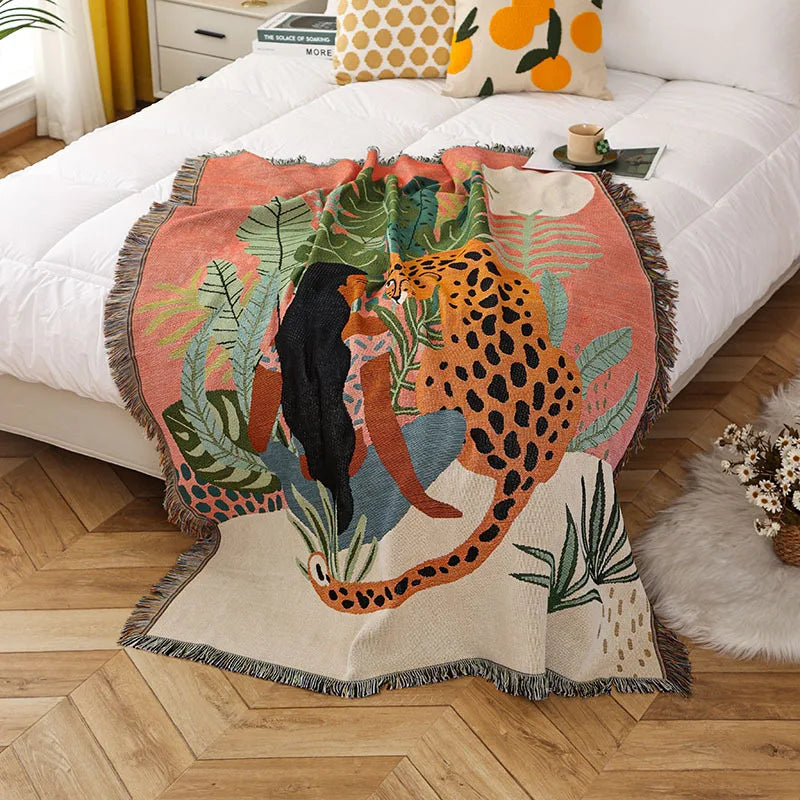Lisslune | Floral Garden Throw Blanket
