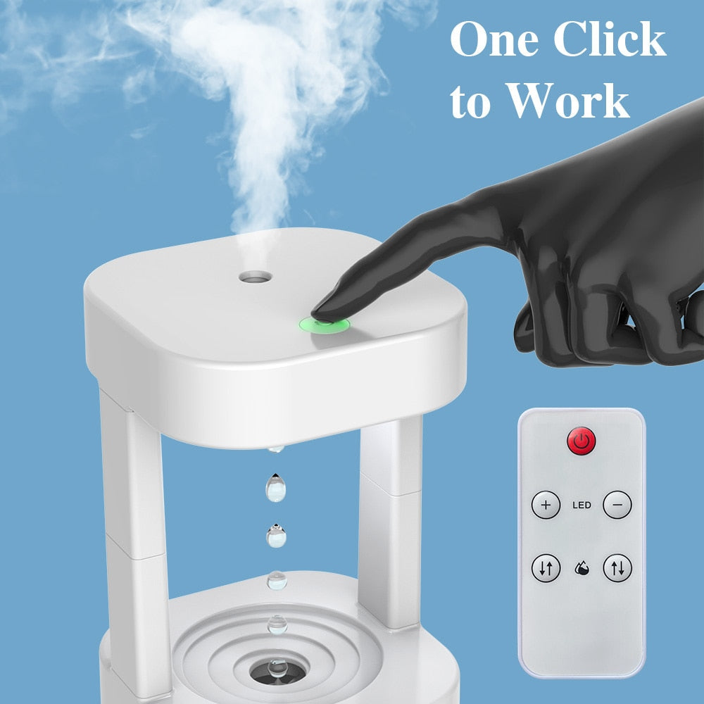Lisslune | Ultrasonic Gravity Mist Cool Air Humidifier