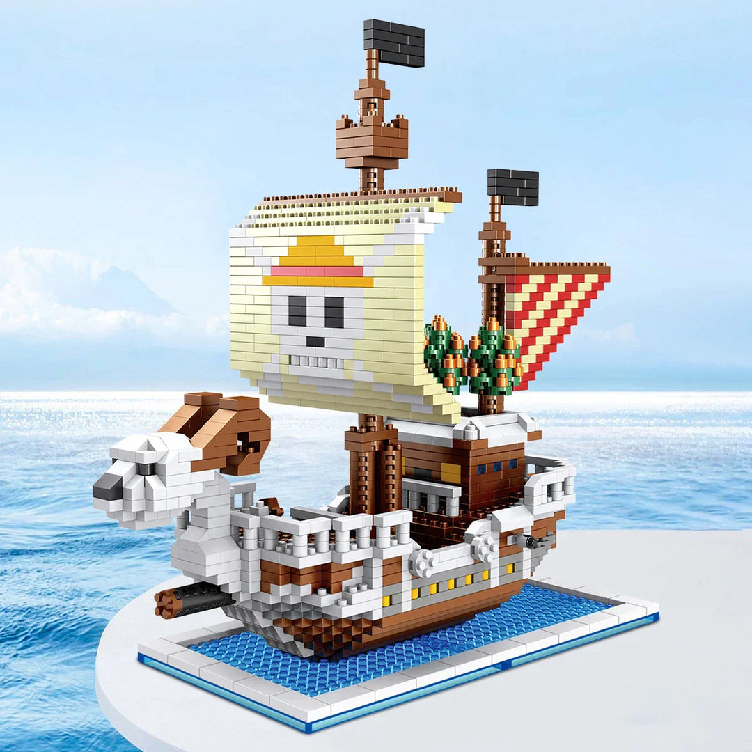 Lisslune | DIY Navigation Ship Building Blocks Toy, Pirate Ship Decoration Educational Toy, Gifts for Boys and Girls
