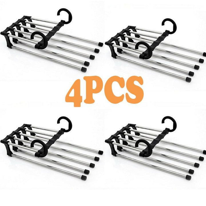 Lisslune | Ultimate 5-in-1 Stainless Steel Pants Organizer for Efficient Clothing Management