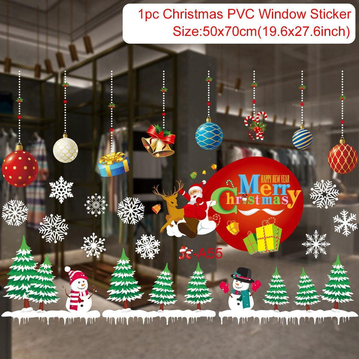 Lisslune | Festive Holiday Party Sticker Set: Christmas & New Year Wall and Window Decoration