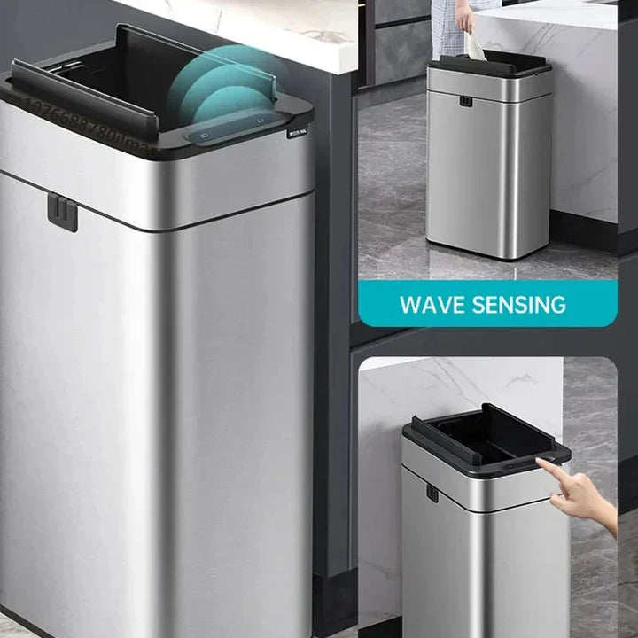 Lisslune | Smart Stainless Steel Automatic Sensor Trash Bin