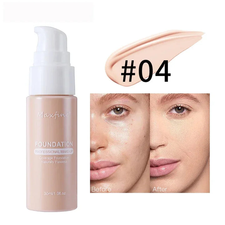Rynx | Liquid Face Foundation Cream Oil Control BB Cream Matte Base Brightening Concealer Long-lasting Full Coverage Women's Makeup Cosmetics