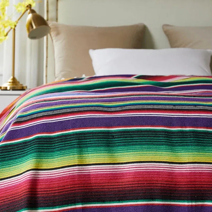 Lisslune | Colorful Mexican Serape Blanket