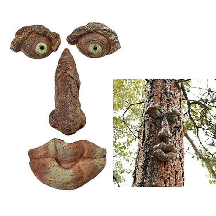 Lisslune | Funny garden decoration tree face old man