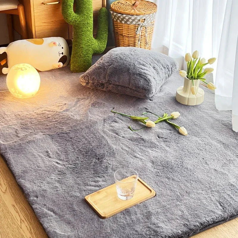 Rynx | Synthetic fur carpet soft fluffy carpet living room decoration rugs thick plush bedroom carpet home decor rugs area mats