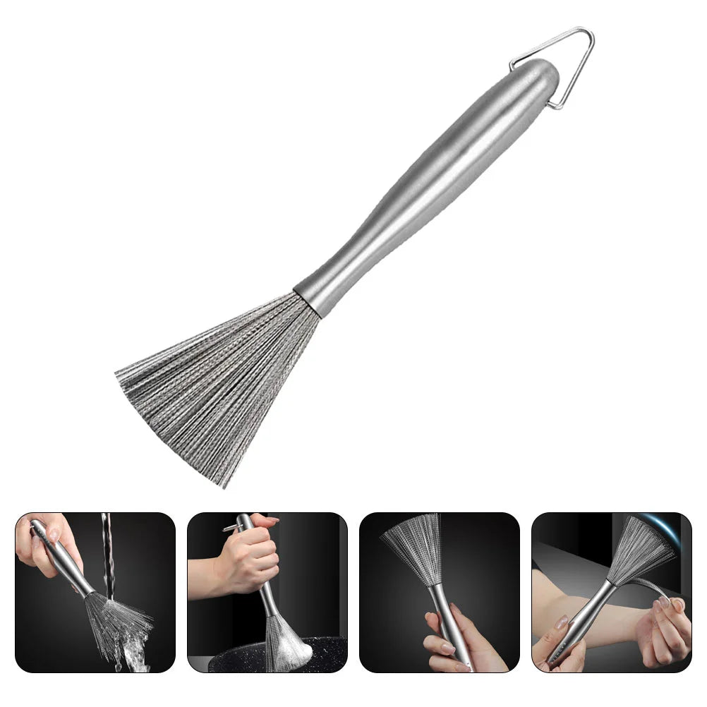 Lisslune | Edge Cleaner Long-Handle Pan Brush