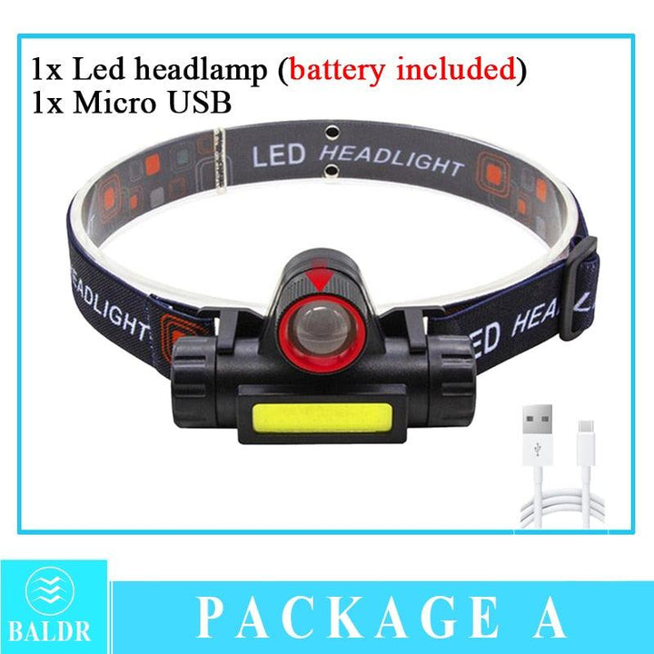 Lisslune | Compact Adventure COB Headlamp with Adjustable Lighting and Comfortable Fit