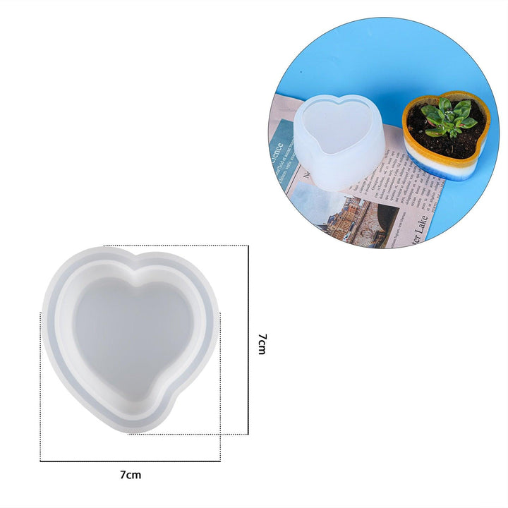 Lisslune | Silicone mold set for creative candle jars and flower planters