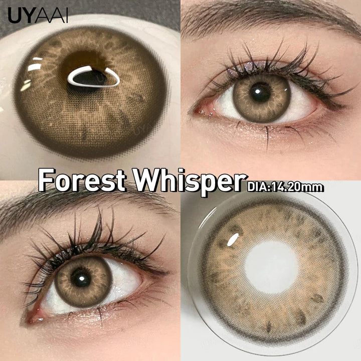Rynx | 1 Pair Brown Lenses Natural Large Eyes Gray Lenses Cosmetics Korean Style Lenses y2k Colorcon Blue Eye Contacts Purple Lenses