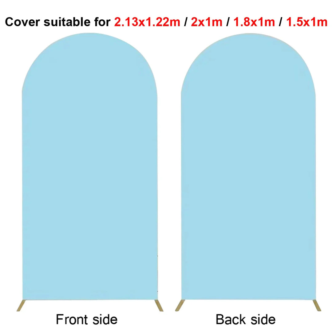 Rynx | 2M Metal balloon arch background stand birthday balloons party backdrop covers photo shoot double-sided elastic fabric background