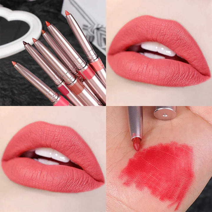 Rynx | Matte Smooth Waterproof Lipstick Velvet Nude Lipstick Pen Sexy Reddish Brown Pigments Makeup Long-lasting Lip Color Cosmetics