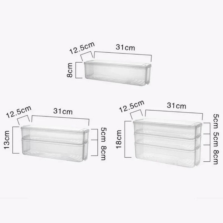 Lisslune | Three-tier egg and food storage box - Ultimate freshness keeper for your kitchen