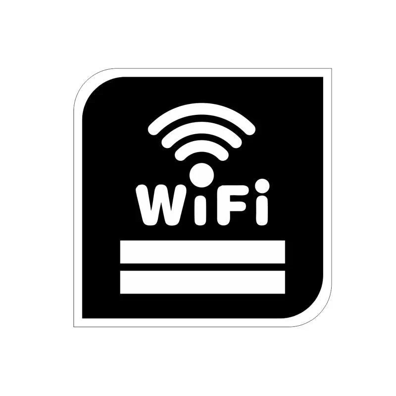Lisslune | 3D Acrylic WiFi Access Reminder Board for Restaurants and Public Spaces