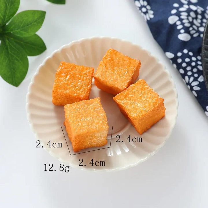 Lisslune | Creative Dried Tofu Kitchen Model Set - 10 Pieces Cute Accessories for Gifts and Student Decor