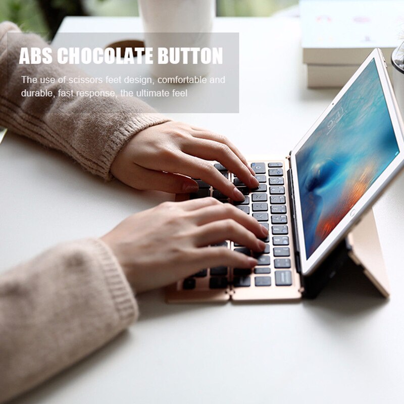 Lisslune | Portable Wireless Foldable Tablet Holder Keyboard