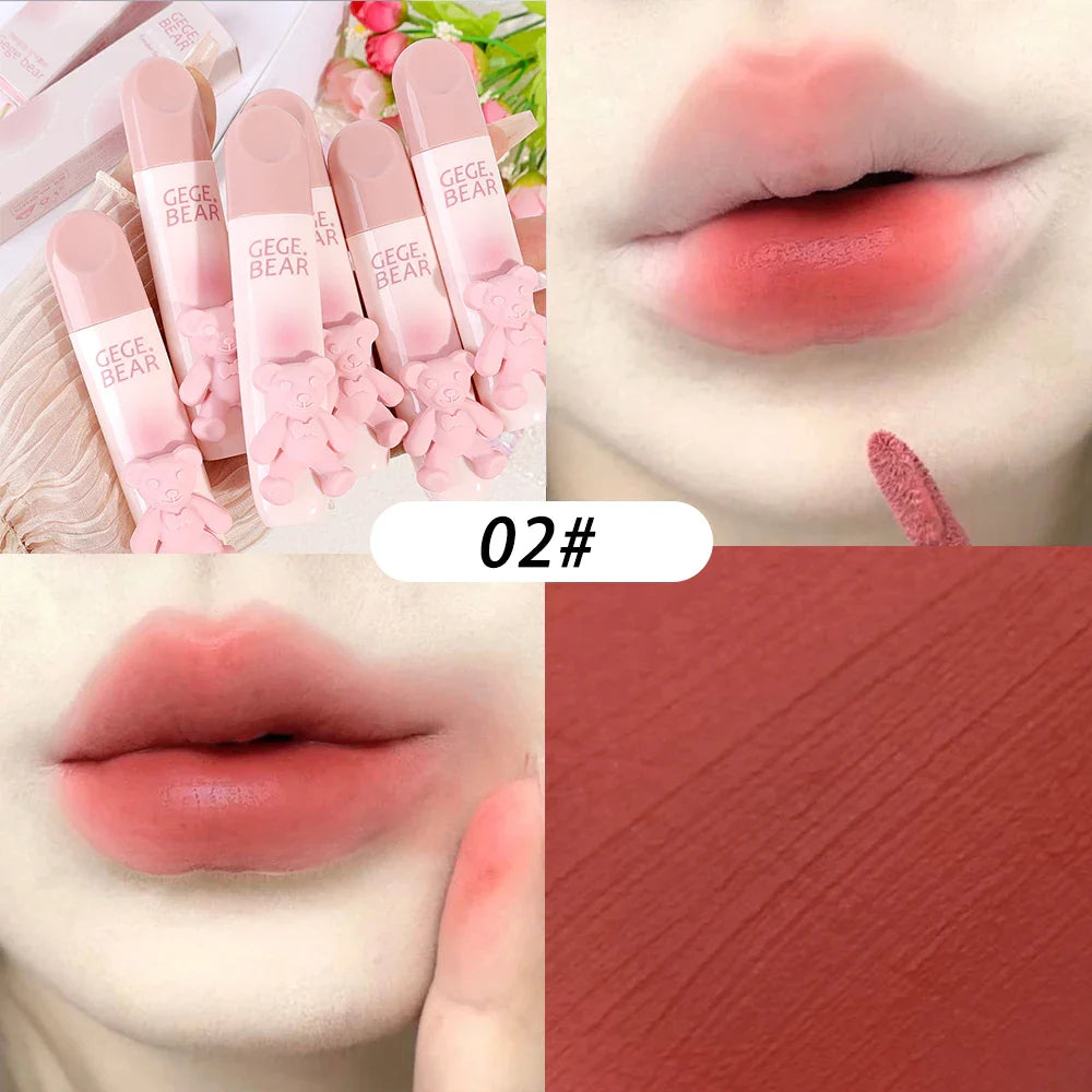 Rynx | Mattes Lip Gloss Waterproof Easy To Wear Velvet Rose Red Brown Lip Mud Nude Long-lasting Liquid Lipsticks Lip Makeup Cosmetics
