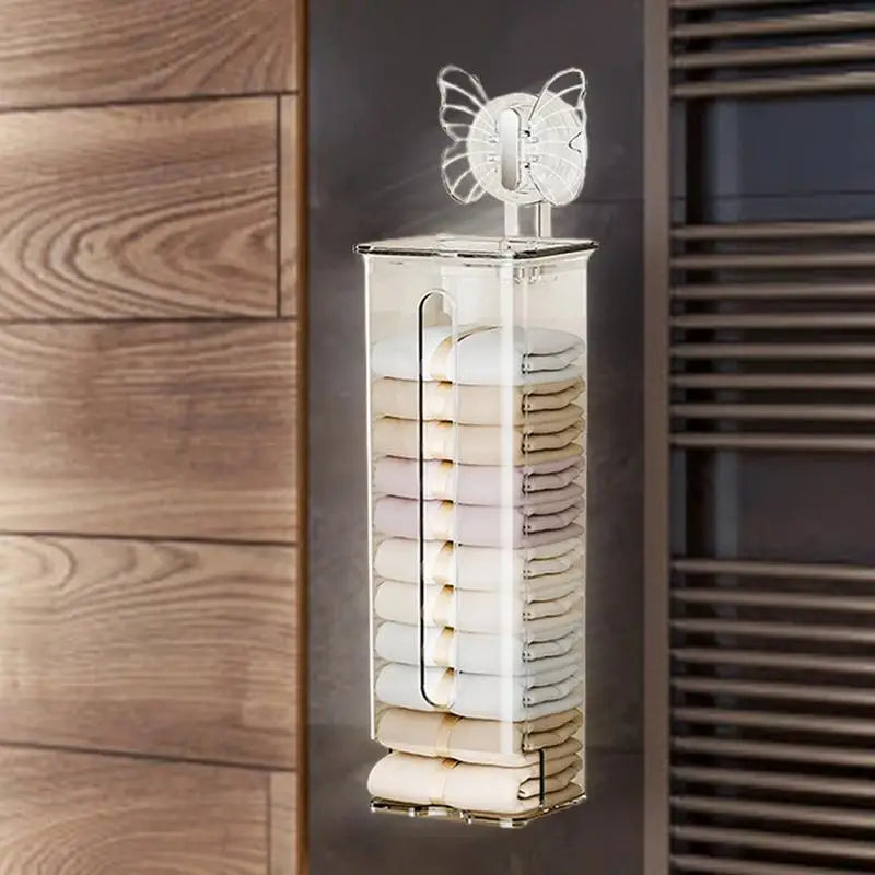 Lisslune | Transparent Multifunctional Wall-Mounted Sock Organizer