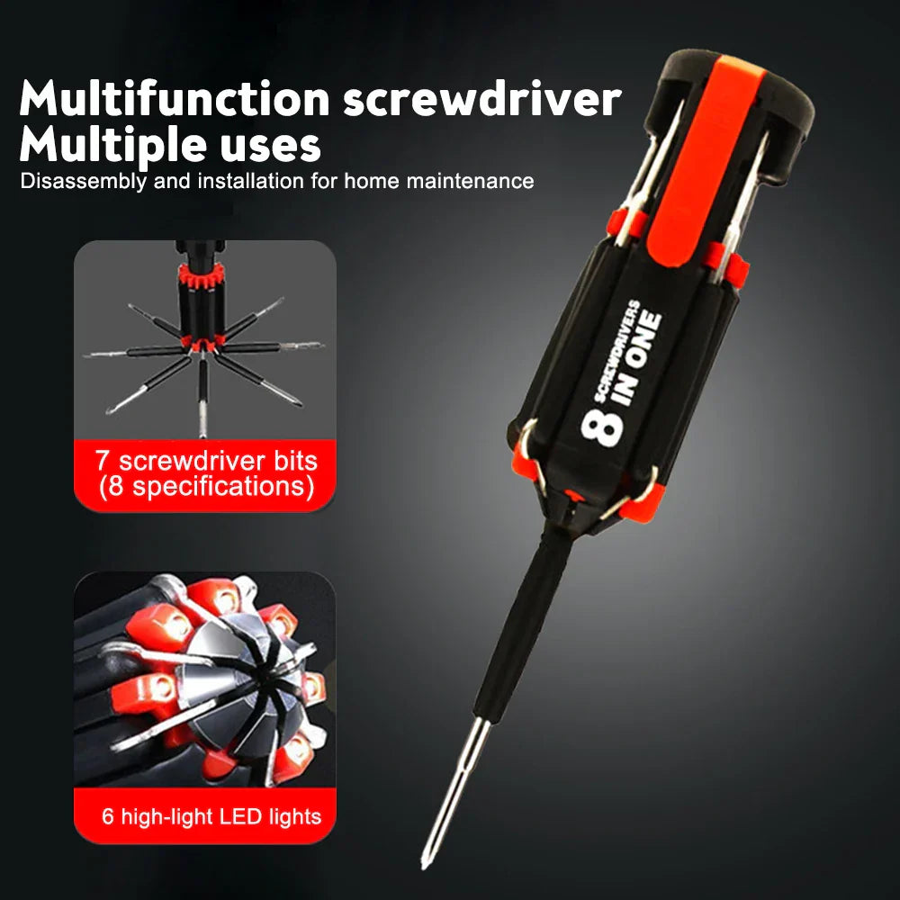 Lisslune | Bright Fix 8in1 LED Multi-Tool Screwdriver