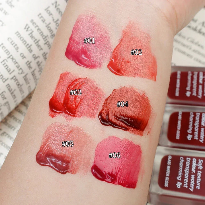 Rynx | Mirror Moisture Lip Jelly Long-lasting Transparent Jelly Black Tea Brown Lipstick Liquid Lipstick Lips Korean Makeup Cosmetics