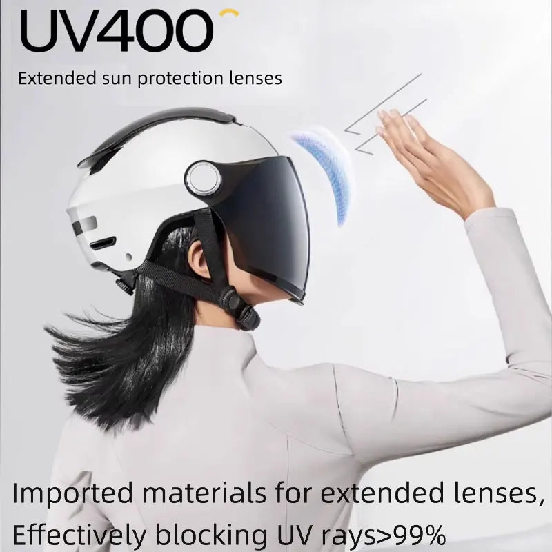 Lisslune | Open Face Motorcycle Helmet with Dual Lenses & Breathable Summer Design – RiderMax