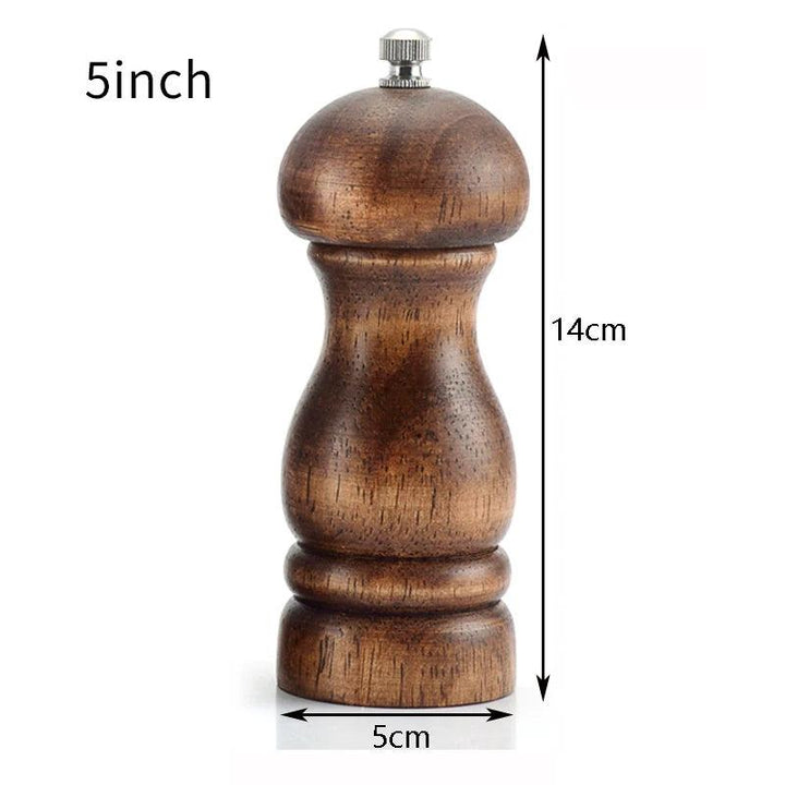 Lisslune | Elegant adjustable salt and pepper mill set made of solid wood for outdoor dining