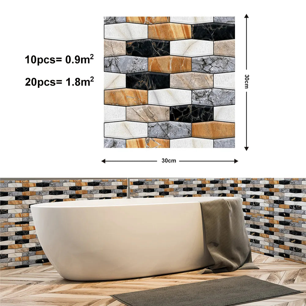 Lisslune | 3D Wall Brick Pattern Decal