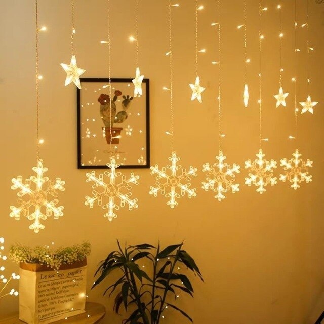 Lisslune | Solar Moon Star Lamp LED String Lights Decoration