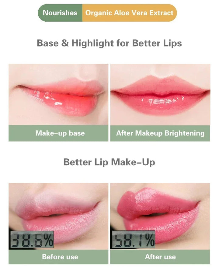 Rynx | 1PCS Aloe Vera Moisturizing Lip Color Color Changing Lipstick Long Lasting Not Easy to Fade Moisturizing Color Nourishing Lip Balm