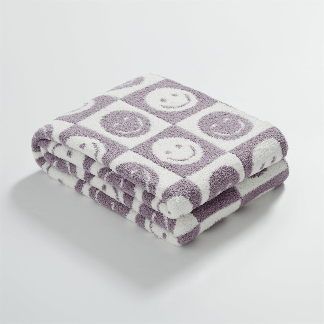 Lisslune | Smiley Checked Blanket