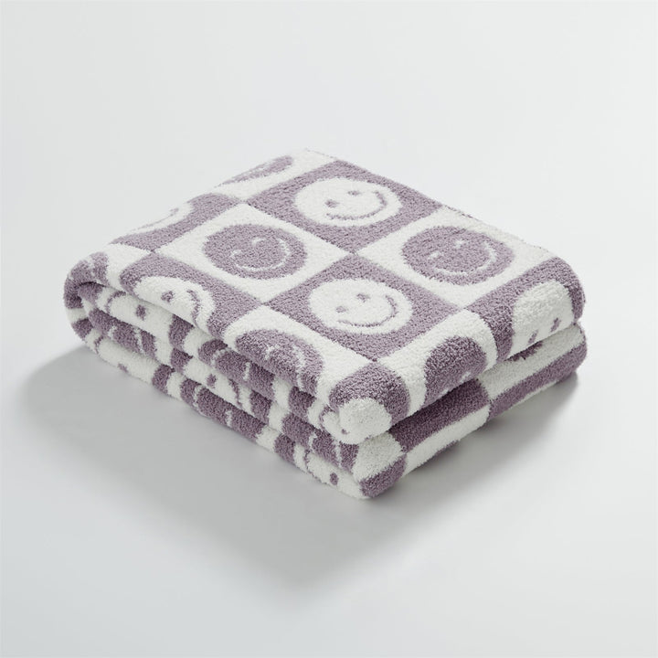 Lisslune | Smiley Checked Blanket