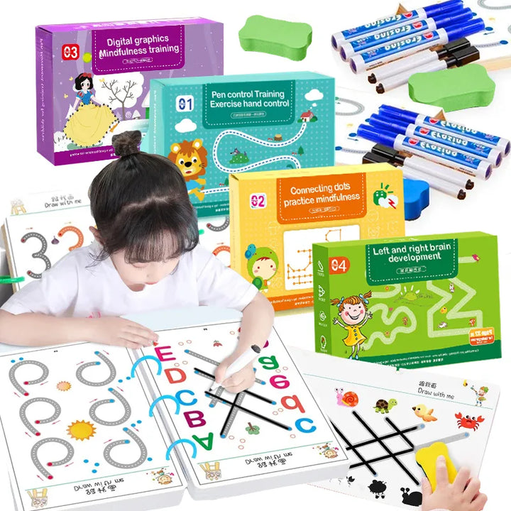 Lisslune | Magic Tracing-Workbook-Set for Kids