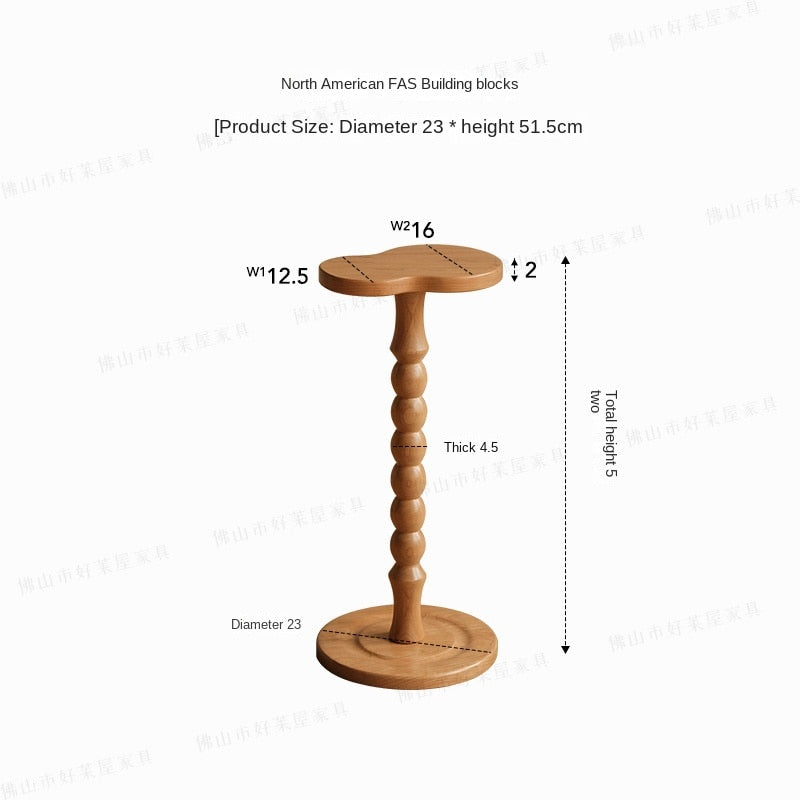 Lisslune | Medieval Time Solid Wood Mini Coffee Table