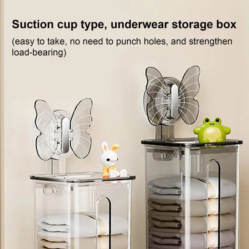 Lisslune | Transparent Multifunctional Wall-Mounted Sock Organizer