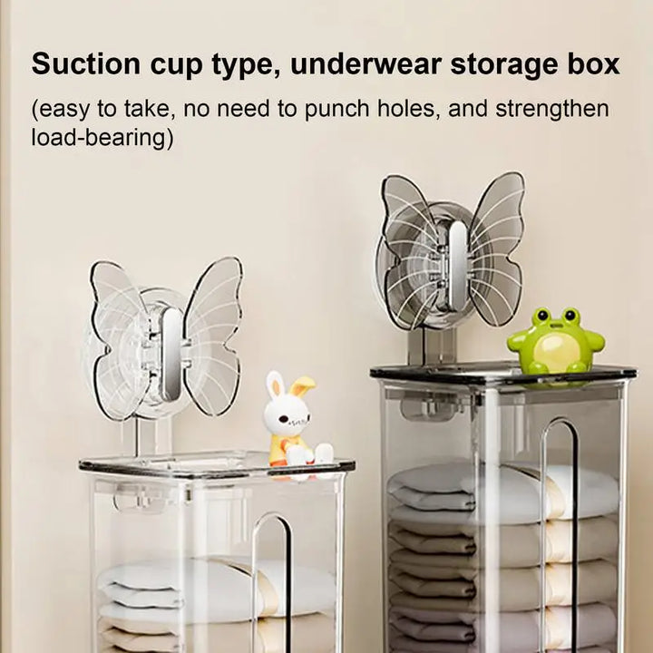Lisslune | Transparent Multifunctional Wall-Mounted Sock Organizer