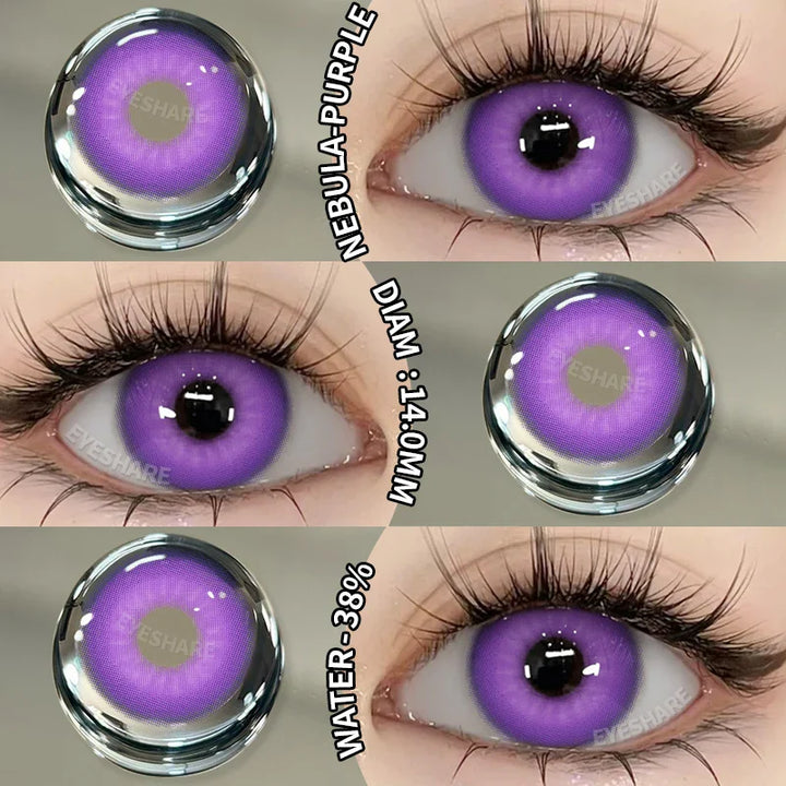 Rynx | Halloween Cosplay Colored Contact Lenses 1 Pair Cute Blue Contacts Anime Red Lenses Beautiful Pupils Green Eyelens