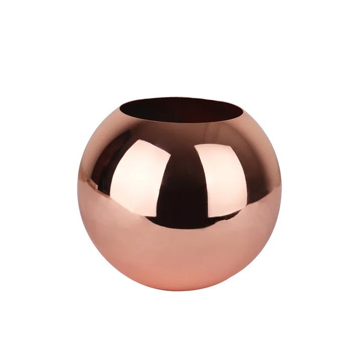 Lisslune | Stainless Steel Vase in Nordic Style Desktop Flower Pot BeFlower Pots Gold Black Rose Gold Classic Home Decoration