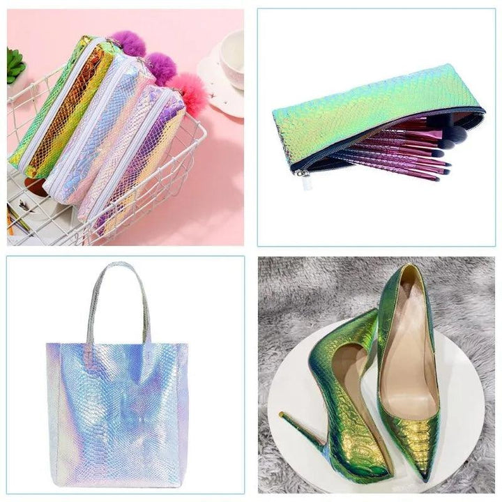 Lisslune | Iridescent Dragon Scale Leather for enchanting DIY creations