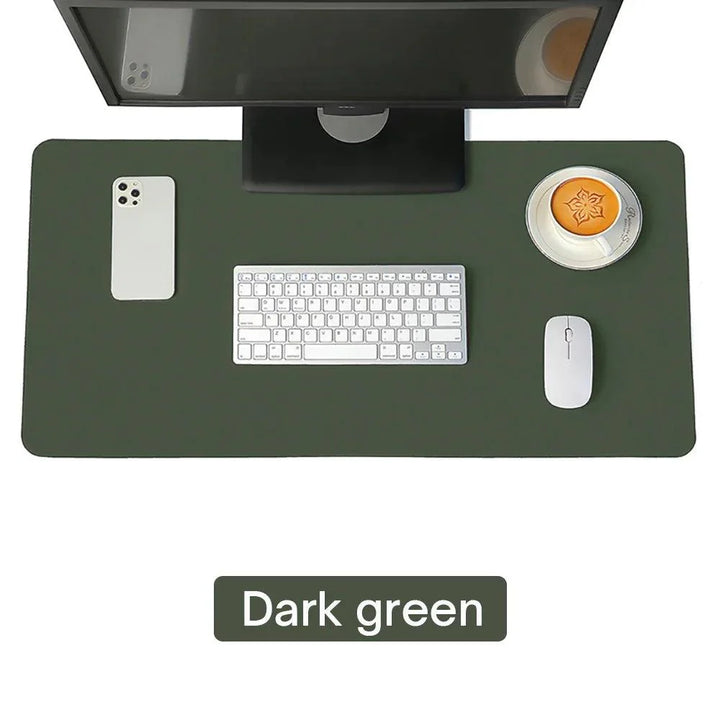 Lisslune | Premium Extra-Large Waterproof PU Leather Desk Protector - Multipurpose Mouse Pad for Office & Gaming with Anti-Slip Base