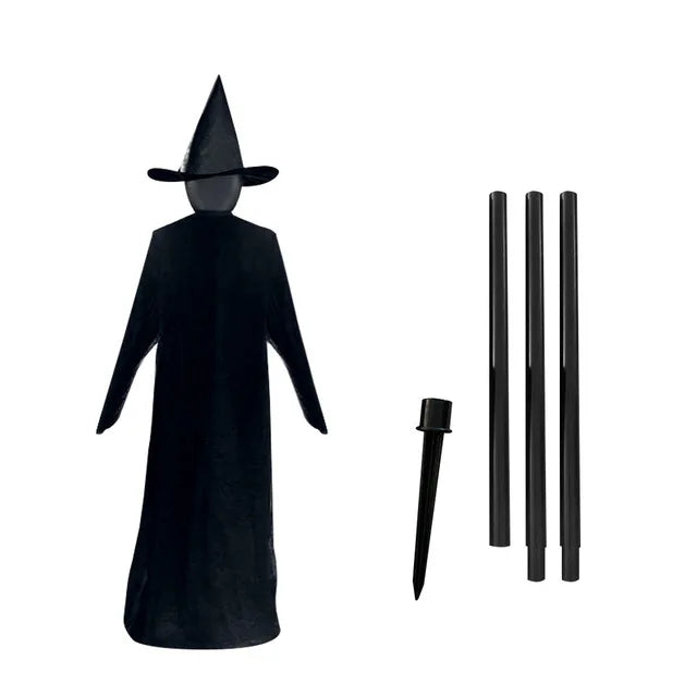 Rynx | 170cm Halloween Glowing Witch Ghost Halloween Decoration Horror Props Creepy Skeleton For Halloween Decoration Voice Control