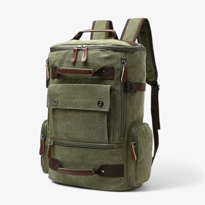 Lisslune | Vintage Canvas Backpack – Stylish & Functional with Laptop Compartment for Everyday & Adventure