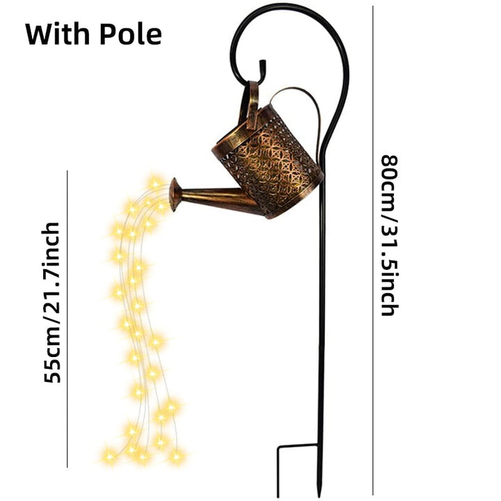 Lisslune | Garden Watering Solar-Powered Can Patio Light