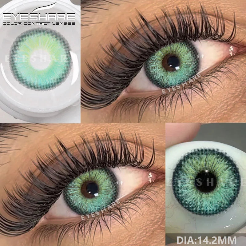 Rynx | New color contact lenses for eyes 1 pair gray pupil lens green lenses cosmetic blue eye contacts yearly brown eye lens