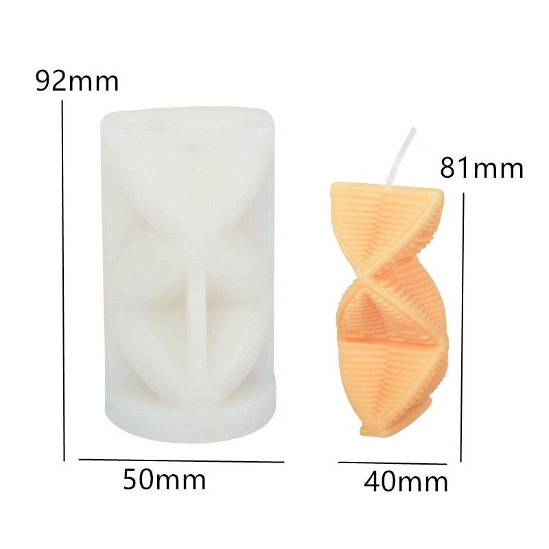 Lisslune | Creative spiral column silicone mold for unique candle and soap making!