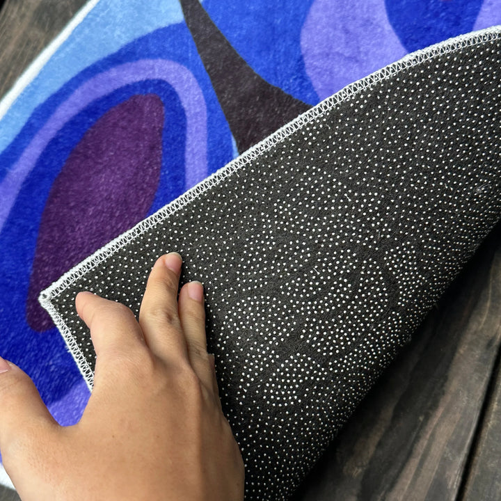 Rynx | Sexy Flowing Colored Rug Digital Printing Technology Simple Housewarming Gift Handmade Non-Slip Decorative Rug